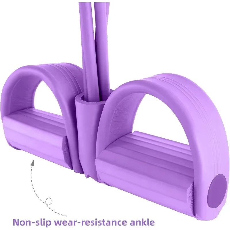 4-Tube Elastic Yoga Pedal Pull - Yoga Fitness Resistance Band ulasan dan harga