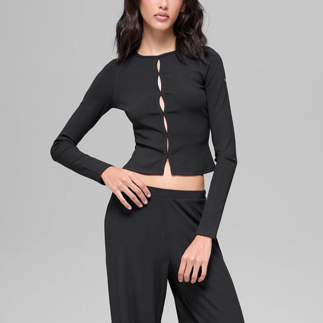 Women's Slim Fit Long Sleeve Y - Yoga Of Fitness ulasan dan harga